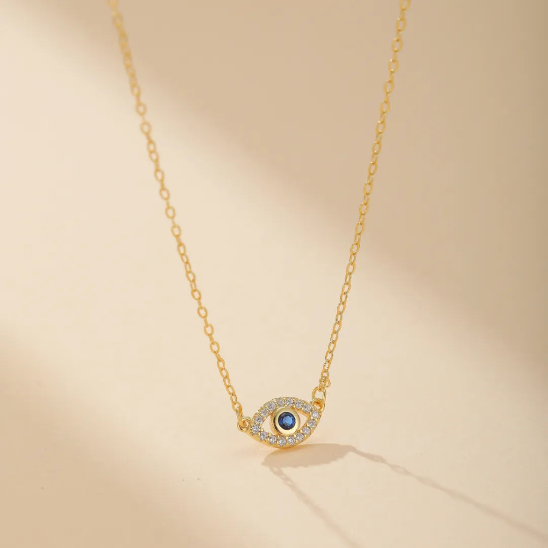 Evil Eye "Golden Guardian" Gold-Plated Silver Necklace