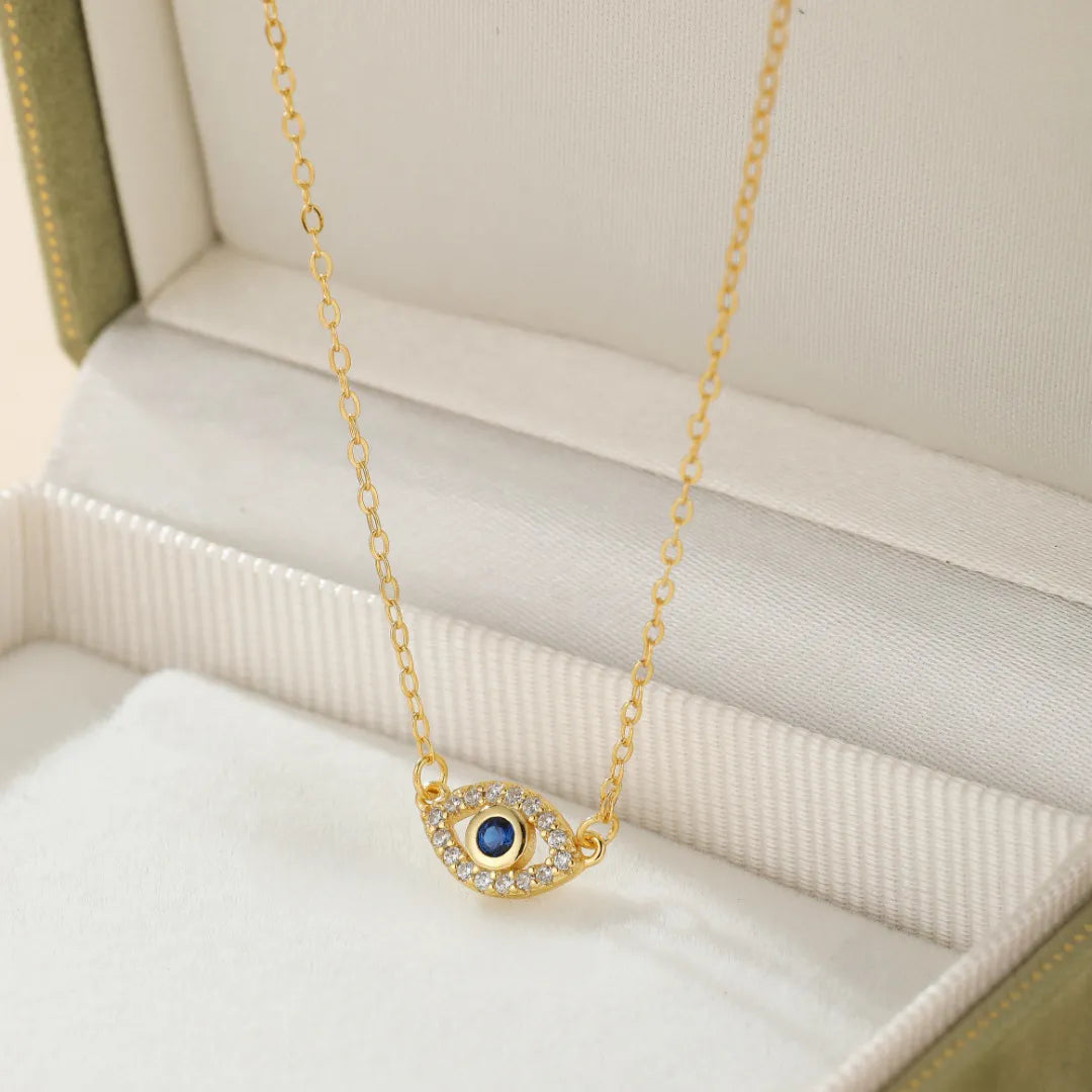 Evil Eye "Golden Guardian" Gold-Plated Silver Necklace