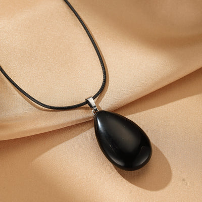 Schwarze Obsidian-Kette "Stille Kraft"