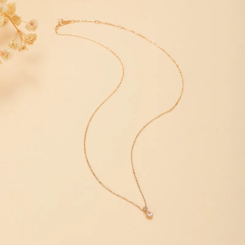 Rose Quartz Necklace "Sweetness" Gold-Plated Silver