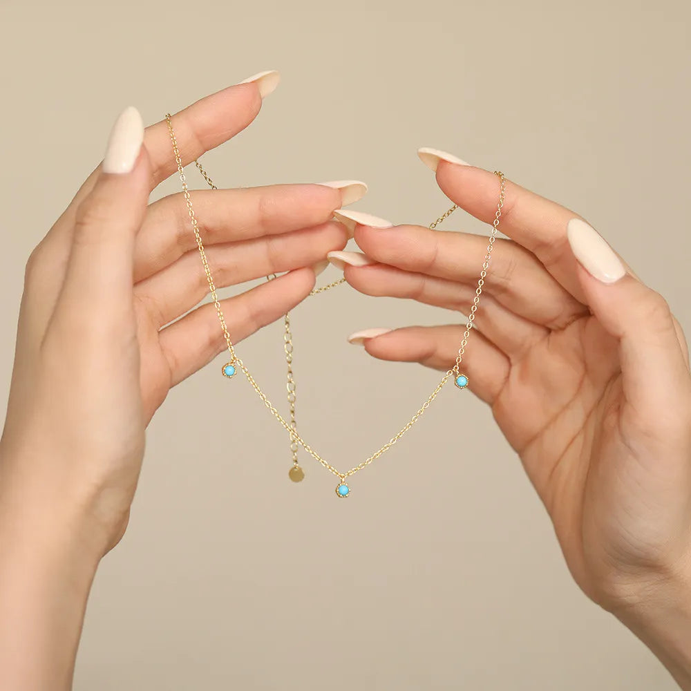 Collier Turquoise "Éclat de Sagesse" Argent