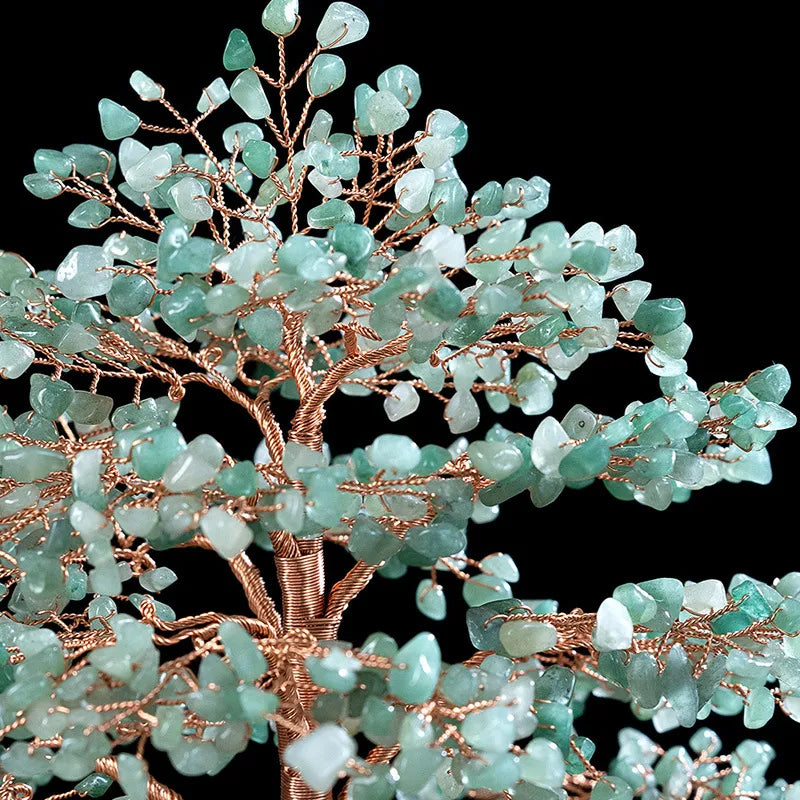 Force de Nature - Large Green Aventurine Tree of Life Fir