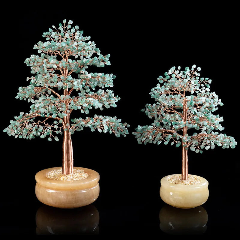 Force de Nature - Large Green Aventurine Tree of Life Fir