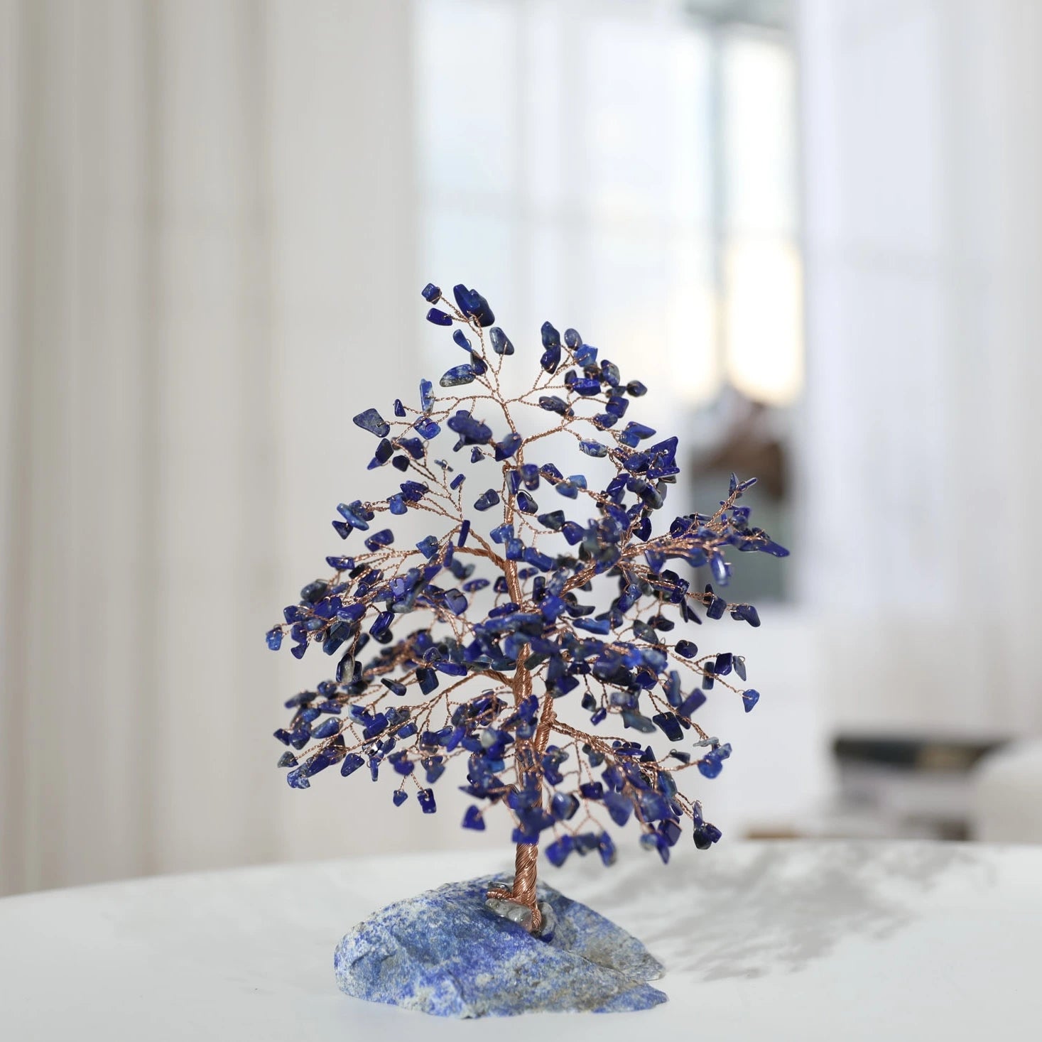 Harmonie - Tree of Life in Lapis Lazuli and Clear Quartz
