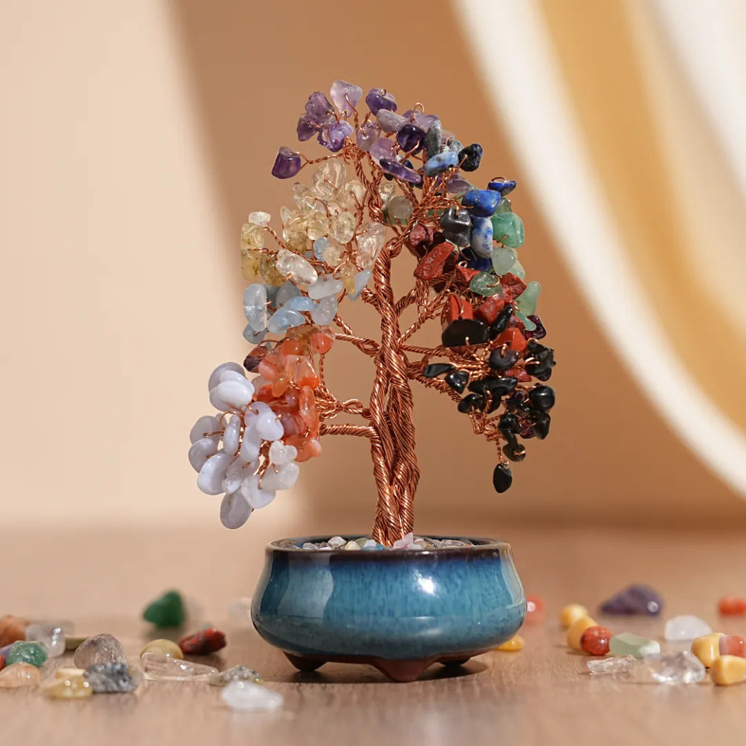 Soothing Harmony - Tree of Life in Natural Stones