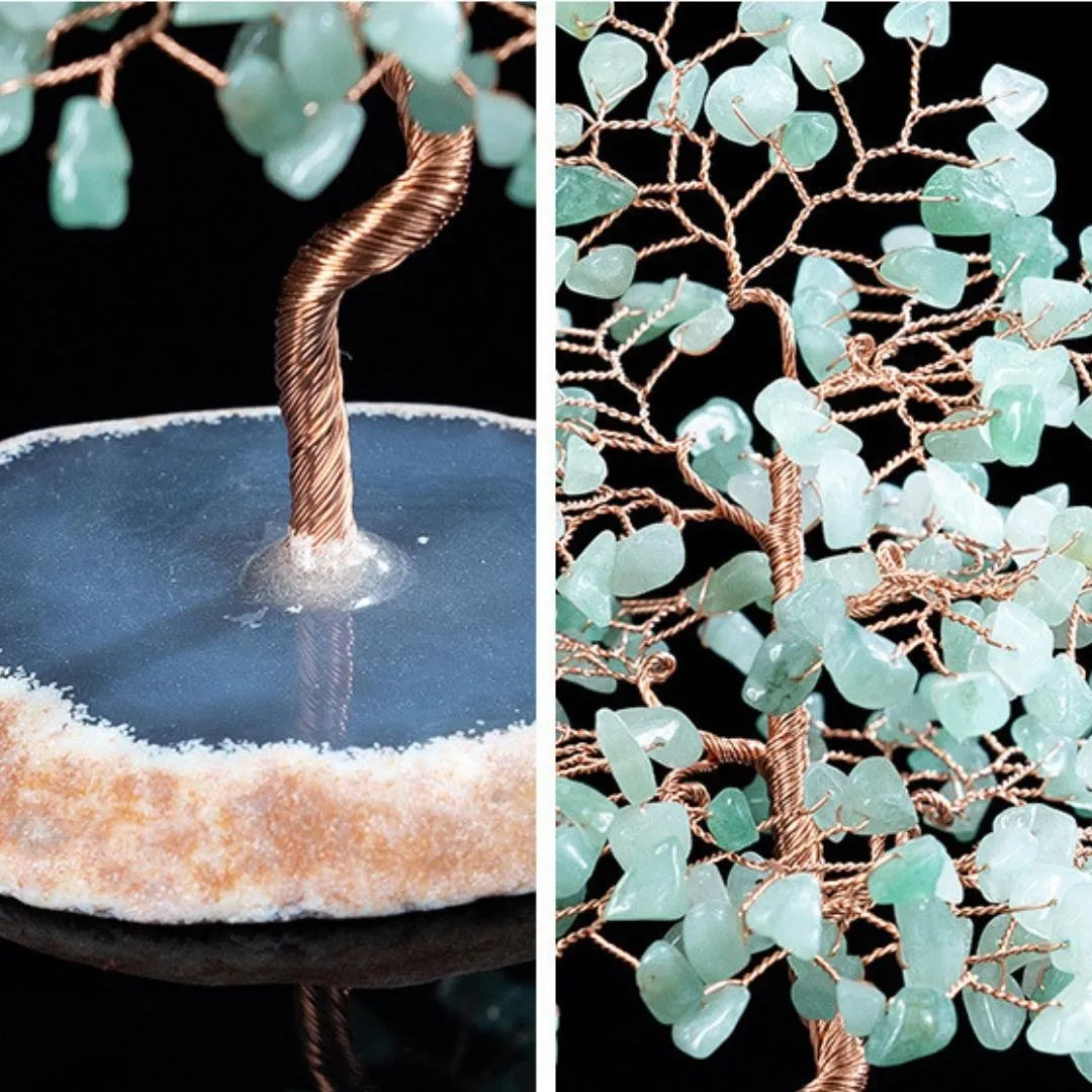 Prospérité - Tree of Life in Aventurine and Agate