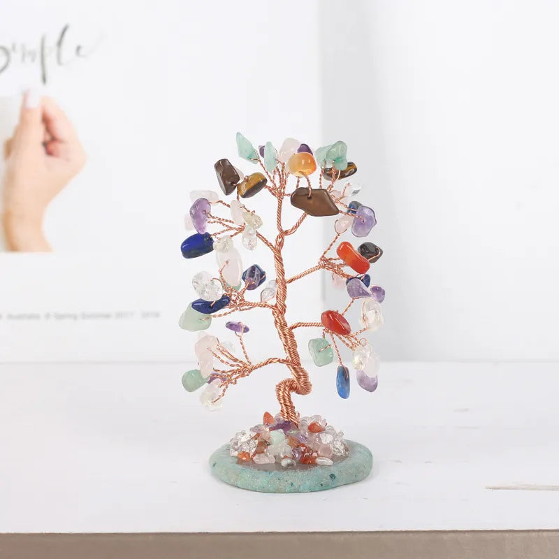 Porte-bonheur - Tree of Life in 7 Chakra Stones