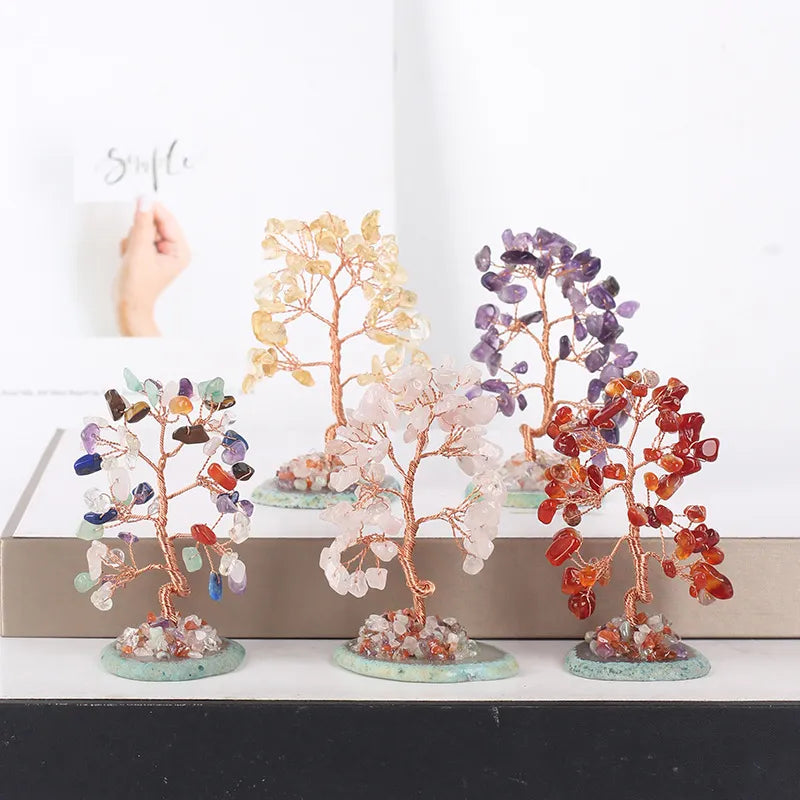 Porte-bonheur - Tree of Life in 7 Chakra Stones