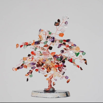 Arbre de vie 7 chakras en pierres naturelles