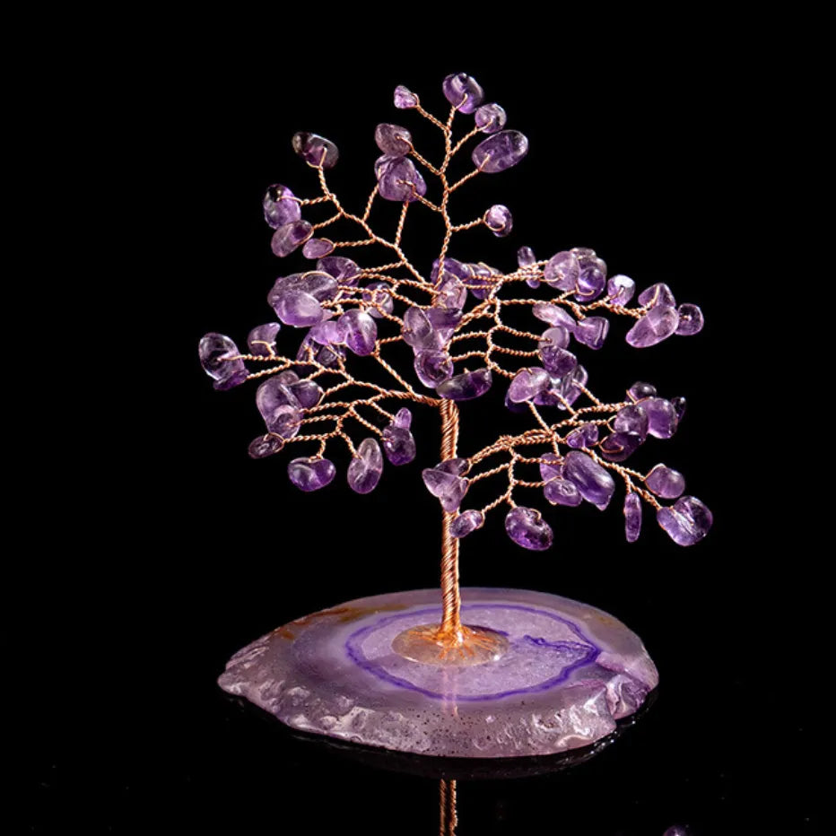 Prospérité - Tree of Life in Amethyst and Agate
