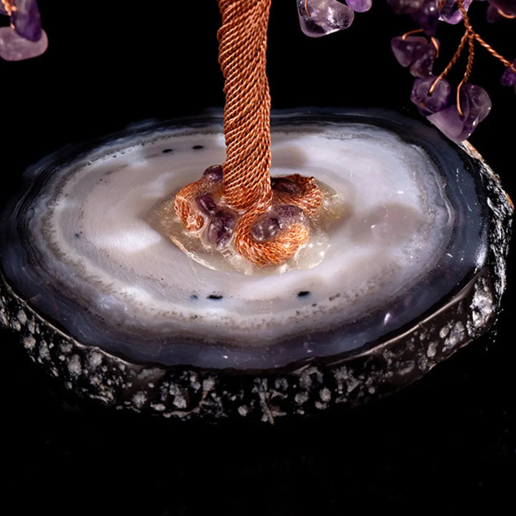 Prospérité - Tree of Life in Amethyst and Agate